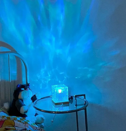 Wave Projector Lamp — 16-Color Water Ripple Ambient Light