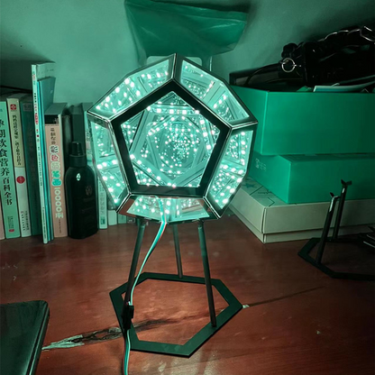 Infinity Geo Lamp — Infinite Color-Shifting Geometric Night Light