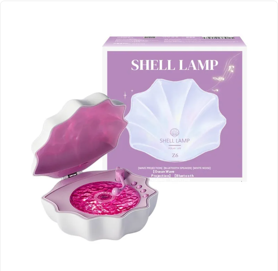 Shell Speaker — Portable Bluetooth Speaker with LED Glow Effect
