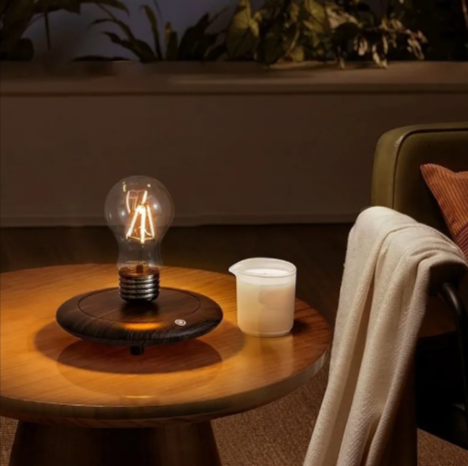 The Floating Bulb Lamp — Magnetic Levitation Light That Defies Gravity