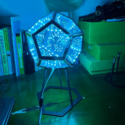 Infinity Geo Lamp — Infinite Color-Shifting Geometric Night Light